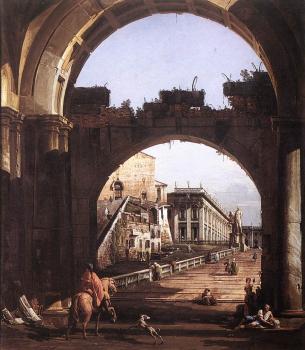Bernardo Bellotto : Capriccio of the Capital
